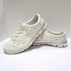 Skechers Women's Gratis-Going Places WHT Air coole